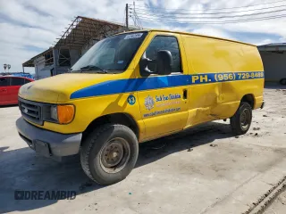 2007 Ford Econoline Cargo Commercial with VIN 1FTNE24W77DA43531, listed as a Copart auction lot 42582885 with 176,901 mi miles and Salvage title. Bid and sale history available at DreamBid. Image 1.
