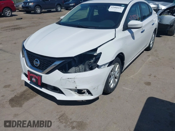 2019 Nissan Sentra SV with VIN 3N1AB7APXKY444758, listed as a IAAI auction lot 42080436 with 65,322 mi miles and . Bid and sale history available at DreamBid. Image 6.