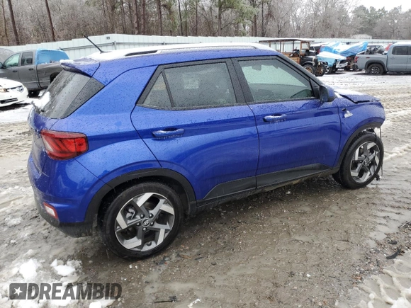 2024 Hyundai Venue Limited with VIN KMHRC8A34RU324477, listed as a Copart auction lot 88054915 with 13,343 mi miles and Salvage Title. Bid and sale history available at DreamBid. Image 3.