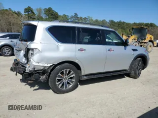 2018 Nissan Armada SL z VIN JN8AY2NC8JX500366, wystawiony jako Copart lot #52125215 z przebiegiem 132 818 mil mil oraz Szkoda całkowita • Salvage title. Historia ofert i sprzedaży dostępna na DreamBid. Obrazek 3.