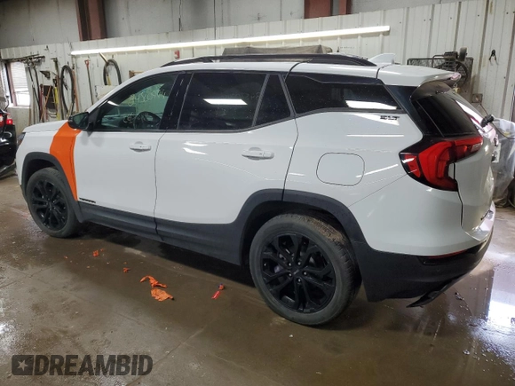 2021 GMC Terrain SLT with VIN 3GKALVEV7ML401992, listed as a Copart auction lot 84520944 with 26,615 mi miles and Salvage Title. Bid and sale history available at DreamBid. Image 2.