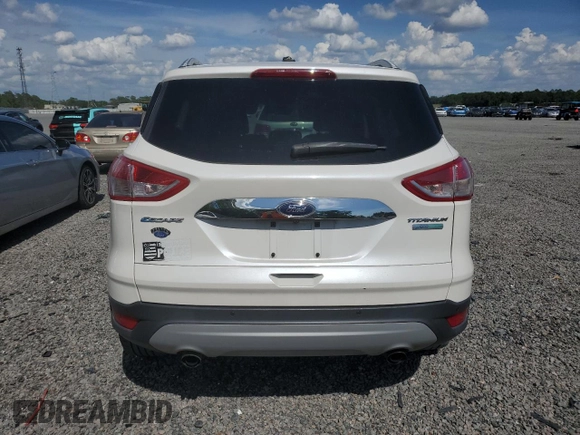 2016 Ford Escape Titanium with VIN 1FMCU0JX8GUC35838, listed as a Copart auction lot 51061285 with 84,224 mi miles and Salvage Title. Bid and sale history available at carsss.com. Image 6.