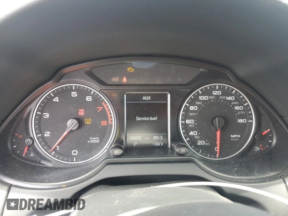 2011 Audi Q5 Prestige with VIN WA1WKAFP3BA004548, listed as a Copart auction lot 61276875 with 104,033 mi miles and Salvage title. Bid and sale history available at DreamBid. Image 9.
