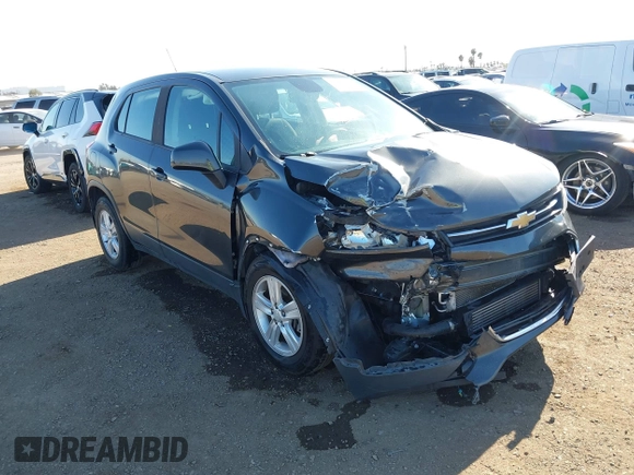 2020 Chevrolet Trax LS with VIN 3GNCJKSB1LL240323, listed as a IAAI auction lot 42011374 with 108,561 mi miles and . Bid and sale history available at carsss.com. Image 1.