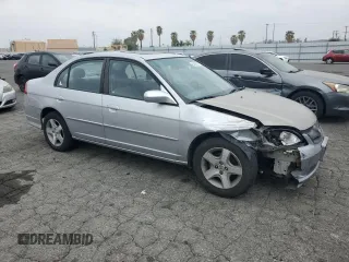2004 Honda Civic EX with VIN 2HGES26744H506045, listed as a Copart auction lot 54428355 with 175,650 mi miles and Salvage Title. Bid and sale history available at DreamBid. Image 4.