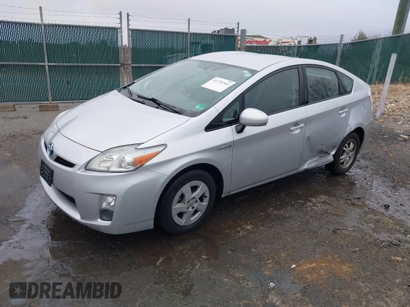 2010 Toyota Prius II with VIN JTDKN3DU8A0228564, listed as a IAAI auction lot 41795365 with 160,578 mi miles. Bid and sale history available at carsss.com. Image 2.