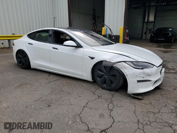2021 Tesla Model S Long Range with VIN 5YJSA1E54MF439287, listed as a Copart auction lot 51729285 with Not provided miles and Salvage title. Bid and sale history available at DreamBid. Image 4.