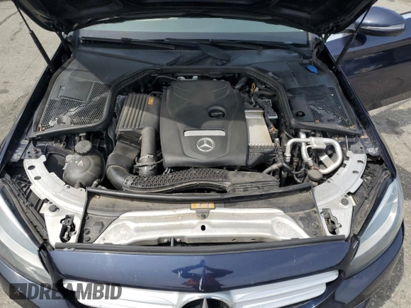 2018 Mercedes-Benz C 300 with VIN 55SWF4JB0JU276292, listed as a Copart auction lot 58014725 with 82,926 mi miles and Salvage title. Bid and sale history available at DreamBid. Image 11.