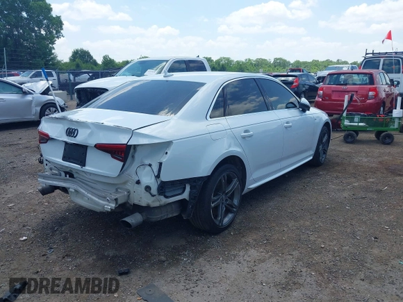 2017 Audi A4 Premium Plus with VIN WAUENAF48HN039373, listed as a IAAI auction lot 42519192 with 120,760 mi miles and . Bid and sale history available at DreamBid. Image 4.