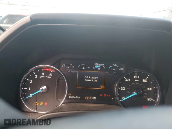 2020 Ford F-350 XL with VIN 1FT8W3BT1LEC65463, listed as a Copart auction lot 46183245 with 86,284 mi miles and Salvage title. Bid and sale history available at DreamBid. Image 9.