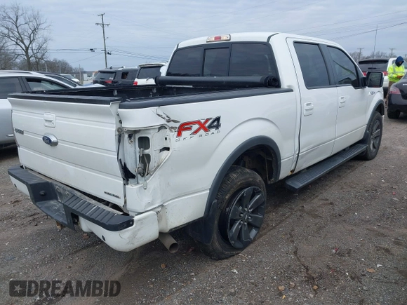 2013 Ford F-150 XL with VIN 1FTFW1EF9DFD14129, listed as a IAAI auction lot 41585143 with 190,047 mi miles. Bid and sale history available at carsss.com. Image 4.