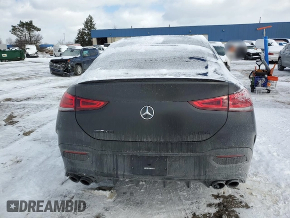 2022 Mercedes-Benz GLE 53 AMG with VIN 4JGFD6BB0NA720749, listed as a Copart auction lot 45540565 with 56,766 mi miles and Clean title. Bid and sale history available at DreamBid. Image 6.