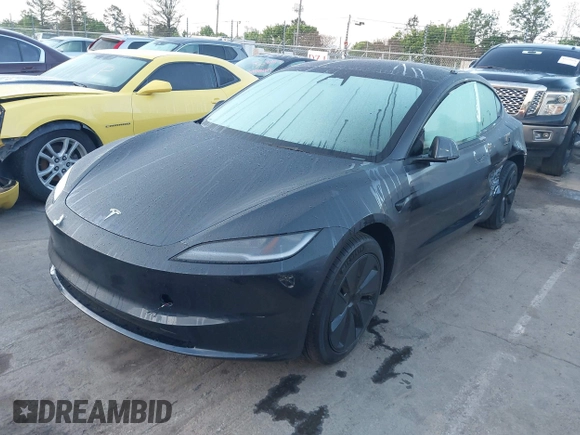 2025 Tesla Model 3 Long Range with VIN 5YJ3E1EA1SF877851, listed as a IAAI auction lot 41917772 with 2,313 mi miles and . Bid and sale history available at carsss.com. Image 18.