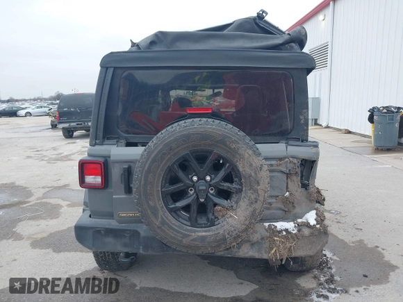 2023 Jeep Wrangler Willys with VIN 1C4HJXDN1PW596046, listed as a IAAI auction lot 41580875 with 48,451 mi miles and . Bid and sale history available at DreamBid. Image 17.