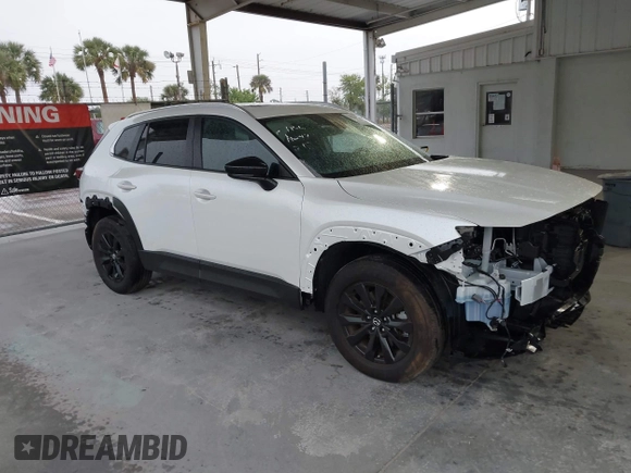 2024 Mazda CX-50 S Premium with VIN 7MMVABDM8RN185958, listed as a IAAI auction lot 41706138 with 17,397 mi miles and . Bid and sale history available at DreamBid. Image 1.
