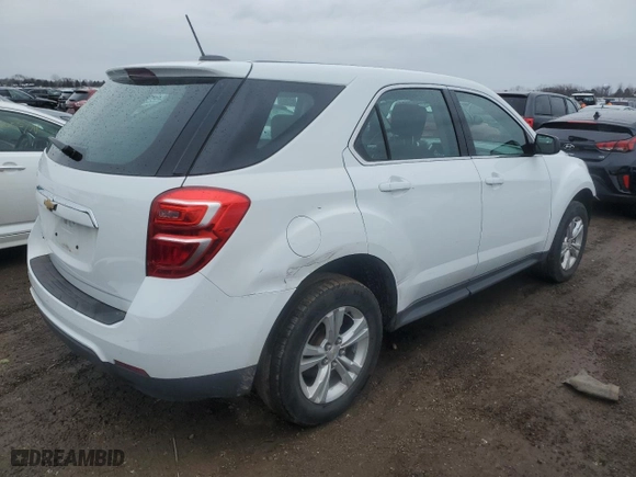 2017 Chevrolet Equinox LS with VIN 2GNALBEK5H1600148, listed as a Copart auction lot 47601215 with 82,430 mi miles and Salvage Title. Bid and sale history available at carsss.com. Image 3.