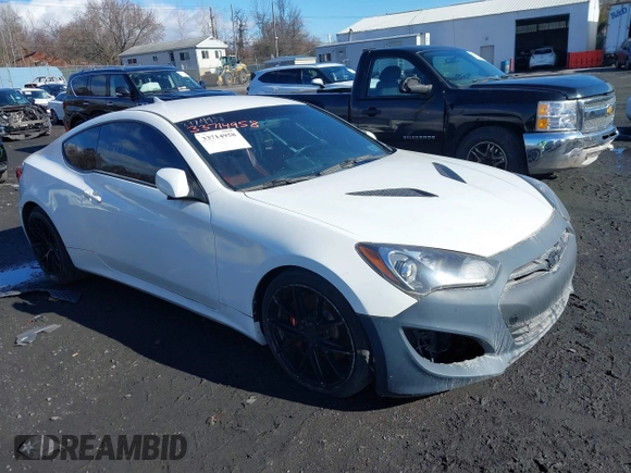 2013 Hyundai Genesis Coupe Grand Touring with VIN KMHHU6KJ7DU096543, listed as a IAAI auction lot 33714958 with 129,768 mi miles and . Bid and sale history available at DreamBid. Image 1.