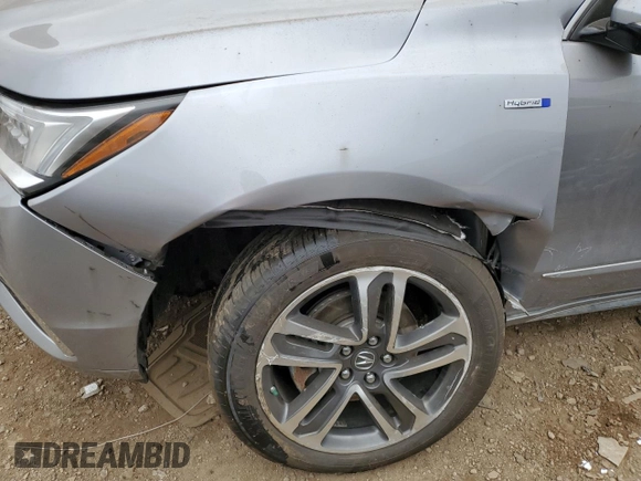 2017 Acura MDX Sport Hybrid w/Advance Pkg with VIN 5FRYD7H74HB001746, listed as a Copart auction lot 66066562 with 47,204 mi miles. Bid and sale history available at carsss.com. Image 9.