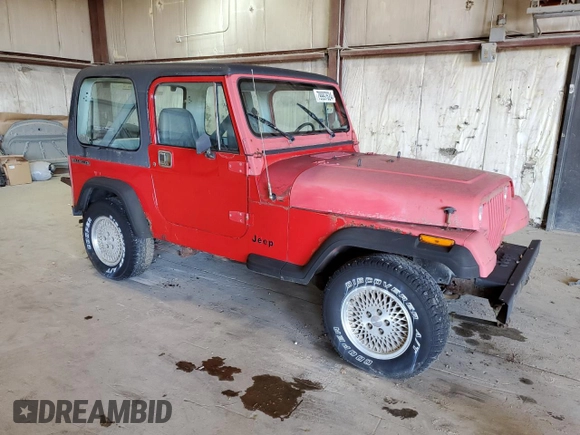 1989 Jeep Wrangler "S" with VIN 2J4FY19E5KJ102743, listed as a Copart auction lot 79997624 with 90,976 mi miles and Clean Title. Bid and sale history available at carsss.com. Image 4.