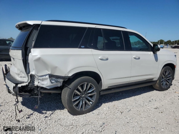 2023 Cadillac Escalade Sport Platinum with VIN 1GYS4GKT9PR192029, listed as a Copart auction lot 47383735 with 0 mi miles and Salvage Title. Bid and sale history available at carsss.com. Image 3.