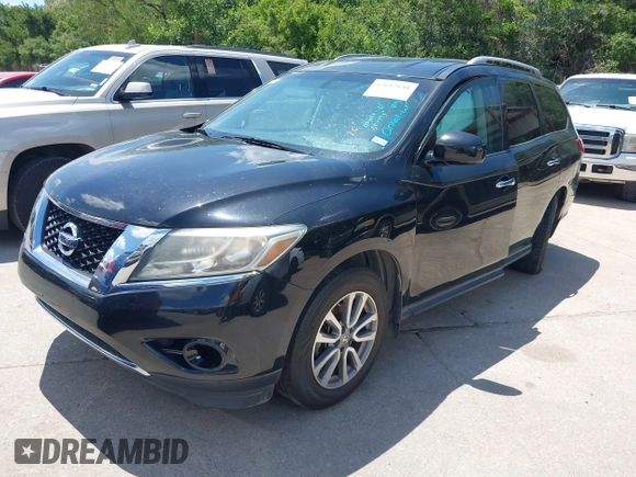2015 Nissan Pathfinder SV with VIN 5N1AR2MNXFC660187, listed as a IAAI auction lot 42612648 with 136,873 mi miles and . Bid and sale history available at DreamBid. Image 2.
