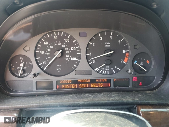 1995 BMW 7 Series 740i с VIN WBAGF6320SDH00710, выставлен на аукционе Copart как лот 54091515 с пробегом 205 085 миль миль и Чистый • Clean title. История ставок и продаж доступна на DreamBid. Изображение 9.