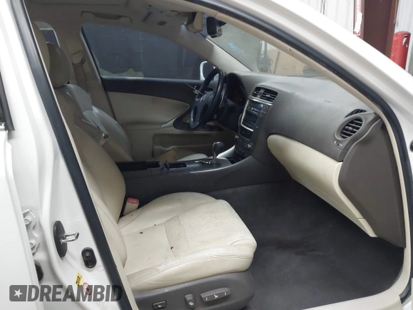 2009 Lexus IS 250 with VIN JTHBK262195091981, listed as a IAAI auction lot 42369640 with 103,456 mi miles and . Bid and sale history available at DreamBid. Image 5.