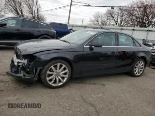 2013 Audi A4 Premium Plus z VIN WAUFFAFL8DN048609, wystawiony jako Copart lot #49351185 z przebiegiem 46 654 mil mil oraz Szkody całkowita. Historia ofert i sprzedaży dostępna na DreamBid. Obrazek 1.