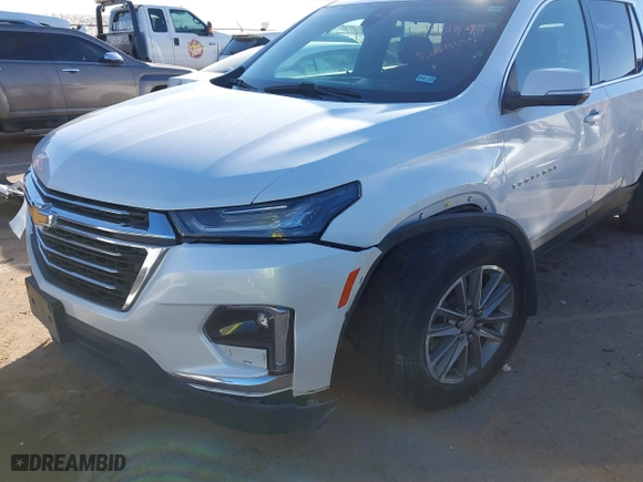 2022 Chevrolet Traverse LT Cloth with VIN 1GNERGKW9NJ159582, listed as a IAAI auction lot 41510198 with 38,074 mi miles. Bid and sale history available at carsss.com. Image 6.