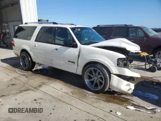 2007 Ford Expedition EL Limited with VIN 1FMFK19537LA31238, listed as a Copart auction lot 77888544 with 0 mi miles and Salvage Title. Bid and sale history available at carsss.com. Image 4.