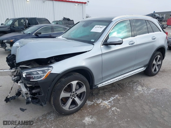 2021 Mercedes-Benz GLC with VIN W1N0G8EBXMF965111, listed as a IAAI auction lot 41597607 with 38,957 mi miles. Bid and sale history available at carsss.com. Image 18.