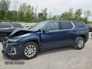 2023 Chevrolet Traverse LS z VIN 1GNEVFKW2PJ245101, wystawiony jako Copart lot #64378845 z przebiegiem 27 250 mil mil oraz Szkoda całkowita • Salvage title. Historia ofert i sprzedaży dostępna na DreamBid. Obrazek 1.
