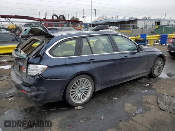 2014 BMW 3 Series 328d xDrive with VIN WBA3K5C52EK300109, listed as a Copart auction lot 45592635 with 103,538 mi miles and Salvage title. Bid and sale history available at DreamBid. Image 3.