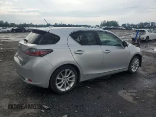 2012 Lexus CT 200h with VIN JTHKD5BH6C2089061, listed as a Copart auction lot 58827705 with 124,474 mi miles and Salvage title. Bid and sale history available at DreamBid. Image 3.