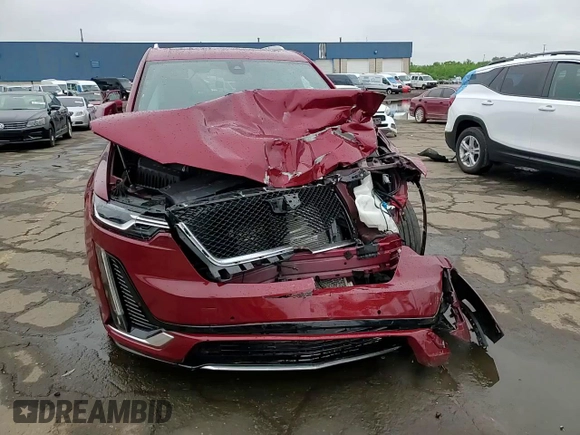 2022 Cadillac XT6 Premium Luxury with VIN 1GYKPDRS6NZ150451, listed as a Copart auction lot 57636235 with 43,553 mi miles and Clean title. Bid and sale history available at DreamBid. Image 14.