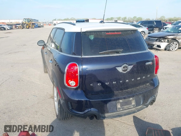 2013 MINI Countryman S ALL4 with VIN WMWZC5C58DWP33707, listed as a IAAI auction lot 41835234 with 98,441 mi miles and . Bid and sale history available at DreamBid. Image 3.