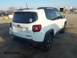 2019 Jeep Renegade Trailhawk with VIN ZACNJBC16KPK09448, listed as a IAAI auction lot 41785702 with 55,906 mi miles and . Bid and sale history available at DreamBid. Image 4.