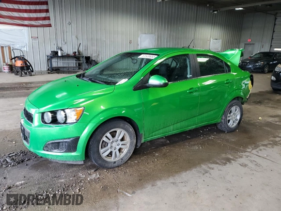 2015 Chevrolet Sonic LT with VIN 1G1JC5SHXF4147674, listed as a Copart auction lot 61539955 with 93,569 mi miles and Clean title. Bid and sale history available at DreamBid. Image 1.