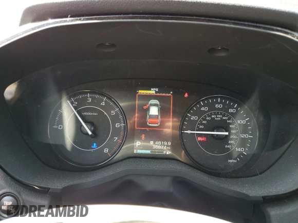 2022 Subaru Impreza with VIN 4S3GKAB69N3607830, listed as a Copart auction lot 61261895 with 36,874 mi miles and Salvage title. Bid and sale history available at DreamBid. Image 9.
