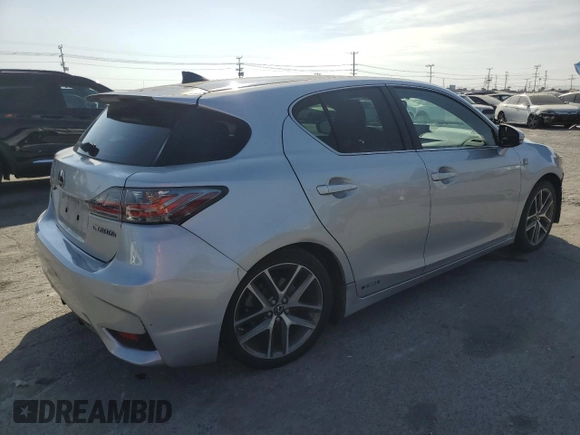 2015 Lexus CT 200h with VIN JTHKD5BH4F2244694, listed as a Copart auction lot 54236155 with 164,562 mi miles and Salvage title. Bid and sale history available at DreamBid. Image 3.