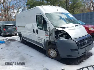 2017 Ram ProMaster Cargo with VIN 3C6TRVDG5HE526125, listed as a IAAI auction lot 41543749 with 167,397 mi miles. Bid and sale history available at carsss.com. Image 1.