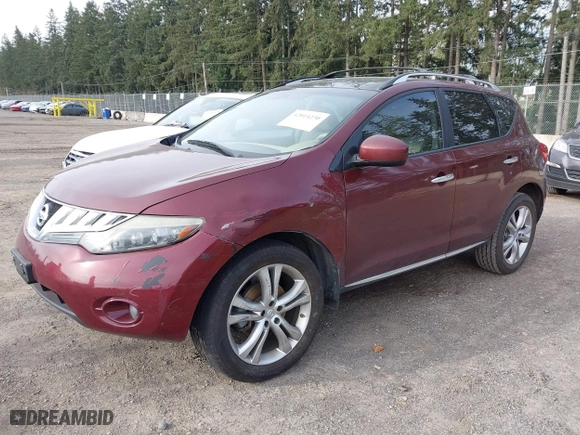 2009 Nissan Murano SL with VIN JN8AZ18W39W144701, listed as a IAAI auction lot 42014230 with 89,063 mi miles. Bid and sale history available at carsss.com. Image 2.