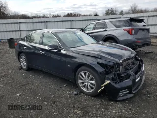 2017 Infiniti Q50 2.0t with VIN JN1CV7AR7HM681897, listed as a Copart auction lot 46796305 with 89,853 mi miles and Salvage Title. Bid and sale history available at carsss.com. Image 4.
