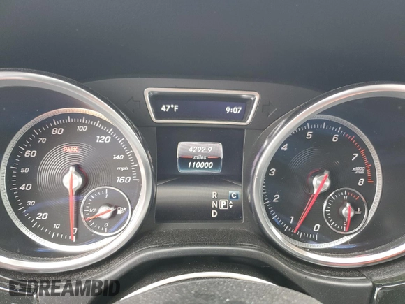 2018 Mercedes-Benz GLE 350 with VIN 4JGDA5HB8JB107428, listed as a Copart auction lot 55230145 with 110,000 mi miles and Salvage title. Bid and sale history available at DreamBid. Image 9.