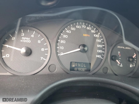 2005 Chevrolet Malibu with VIN 1G1ZS52F75F102540, listed as a Copart auction lot 80417544 with 187,808 mi miles and Salvage Title. Bid and sale history available at carsss.com. Image 9.