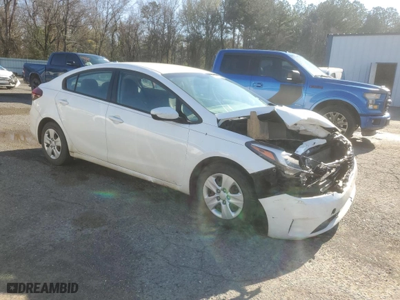 2017 Kia Forte LX with VIN 3KPFK4A74HE071065, listed as a Copart auction lot 86698254 with 55,628 mi miles and Salvage Title. Bid and sale history available at carsss.com. Image 4.