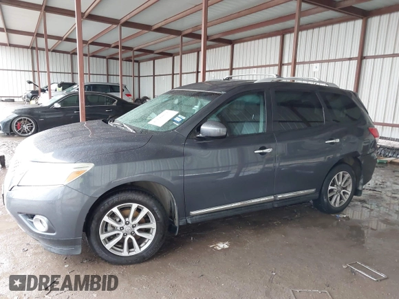 2014 Nissan Pathfinder Platinum with VIN 5N1AR2MN5EC685920, listed as a IAAI auction lot 42149831 with 149,618 mi miles and . Bid and sale history available at DreamBid. Image 14.