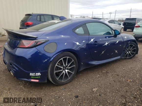 2023 Toyota GR86 with VIN JF1ZNBC13P8755654, listed as a Copart auction lot 87903585 with 59,440 mi miles and Salvage Title. Bid and sale history available at carsss.com. Image 3.