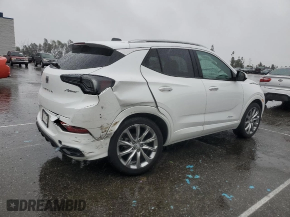 2024 Buick Encore GX Avenir with VIN KL4AMFSL6RB146210, listed as a Copart auction lot 45238425 with 1,265 mi miles and Salvage title. Bid and sale history available at DreamBid. Image 3.