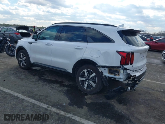 2023 Kia Sorento S with VIN 5XYRL4LCXPG249082, listed as a IAAI auction lot 41442876 with 13,701 mi miles and . Bid and sale history available at DreamBid. Image 3.
